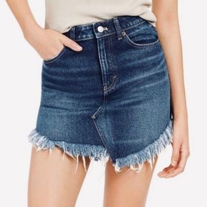Free People Blue Denim Mini Skirt